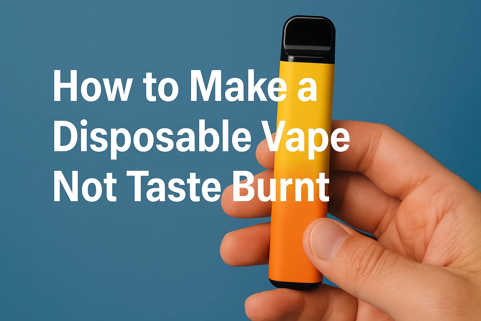 Burnt Hits Begone: Practical Fixes for Disposable Vapes